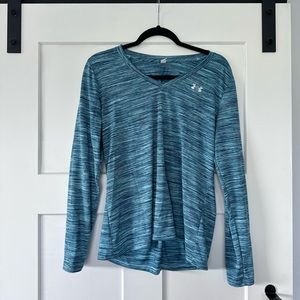 Under Armour teal spacedye long sleeve women’s XL shirt